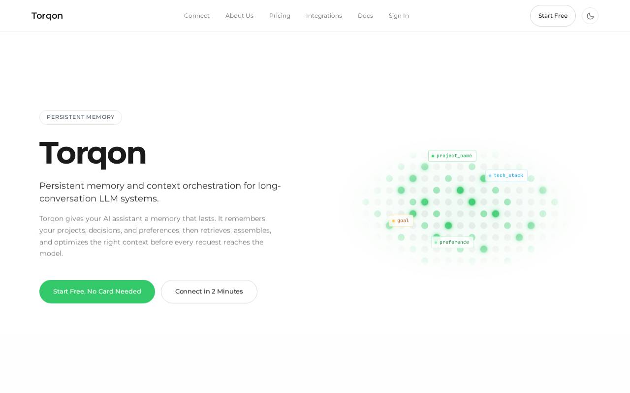 Screenshot of torqon.dev