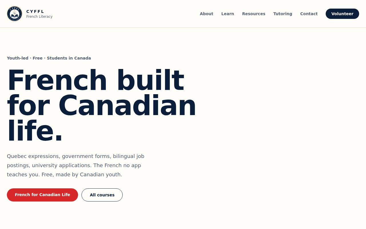 Screenshot of canyffl.vercel.app