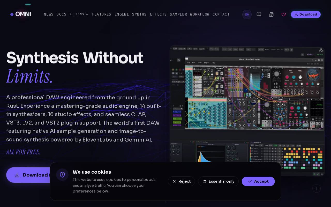 Screenshot of omnidaw.com