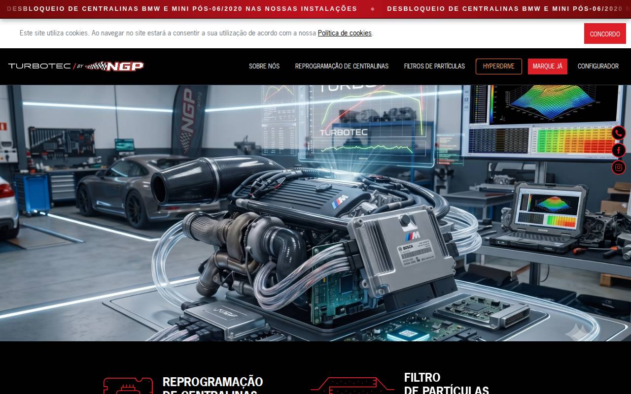 Screenshot of turbotec.com.pt