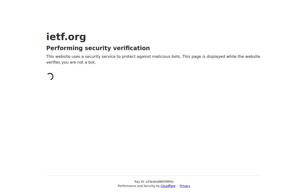 Screenshot of ietf.org