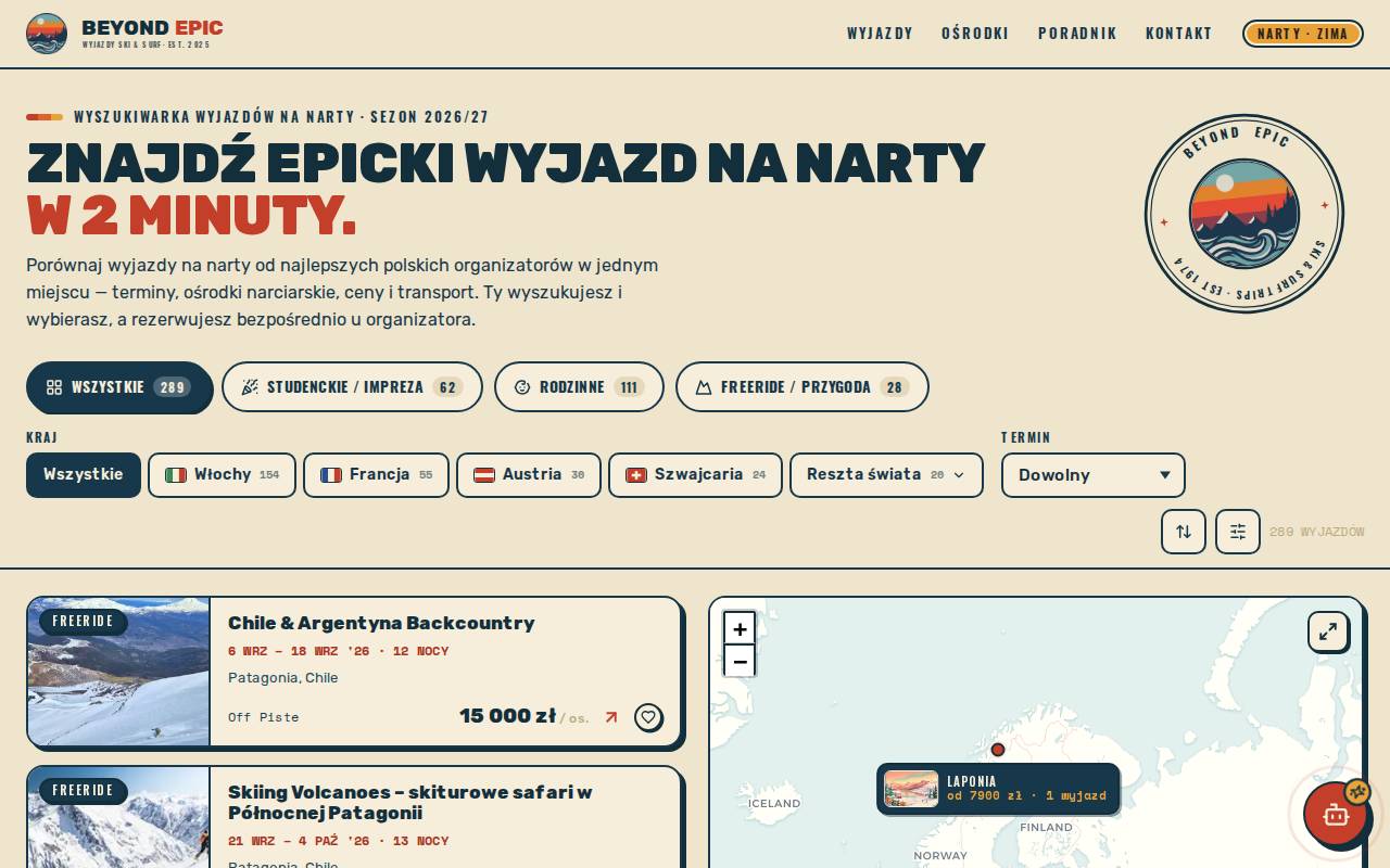 Screenshot of beyondepic.pl