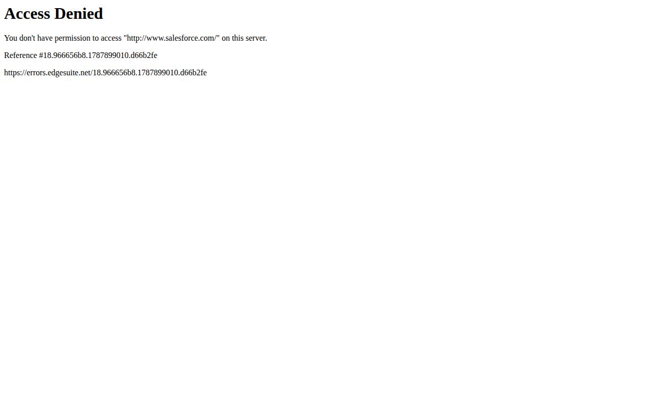 Screenshot of salesforce.com