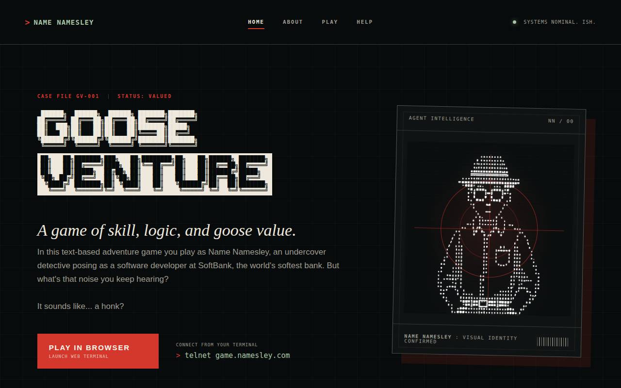 Screenshot of namesley.com