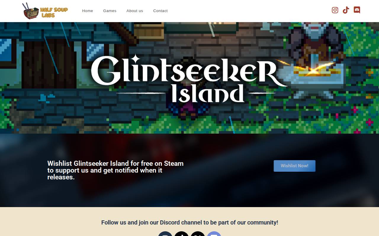 Screenshot of halfsouplabs.com