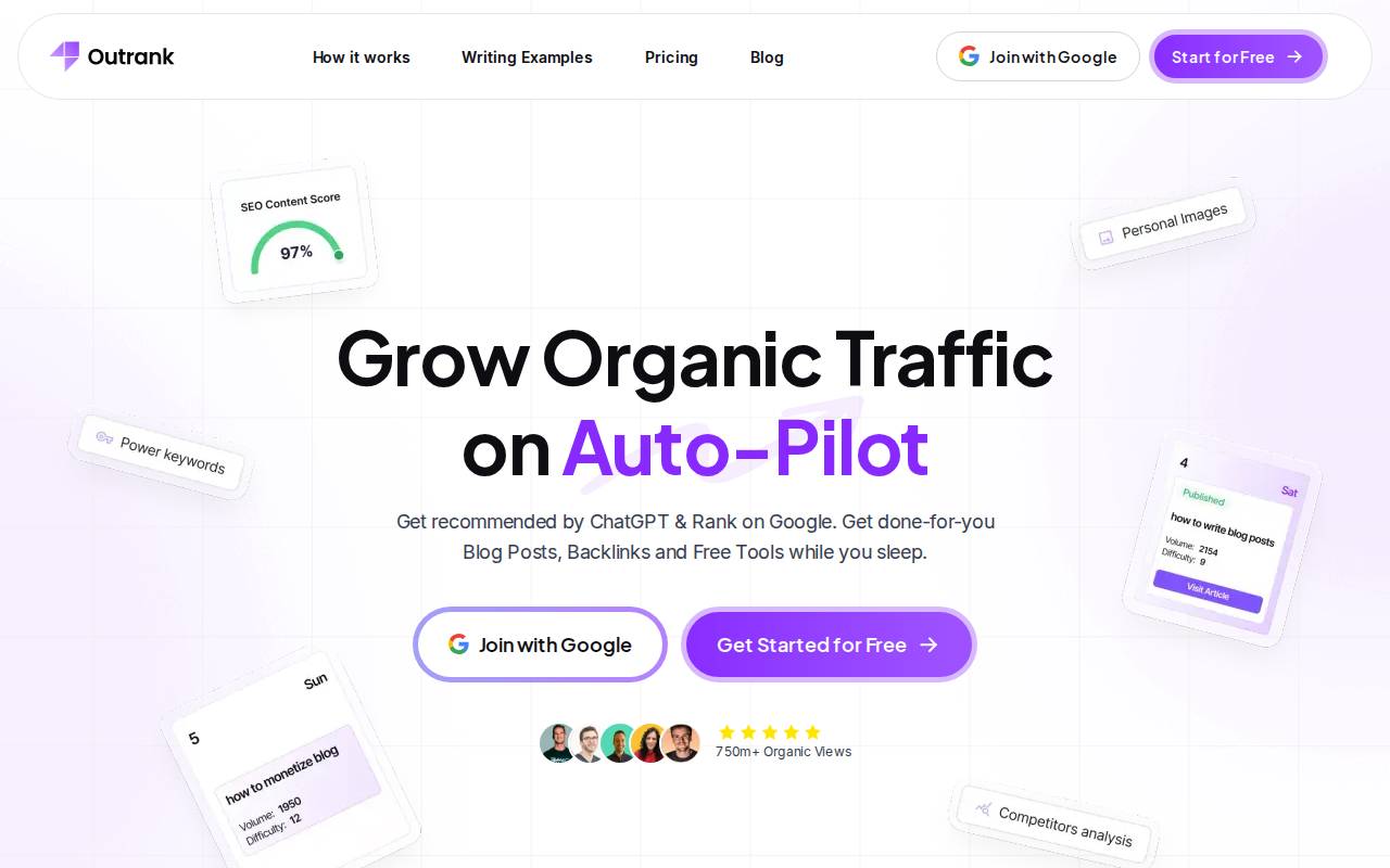 Screenshot of www.outrank.so