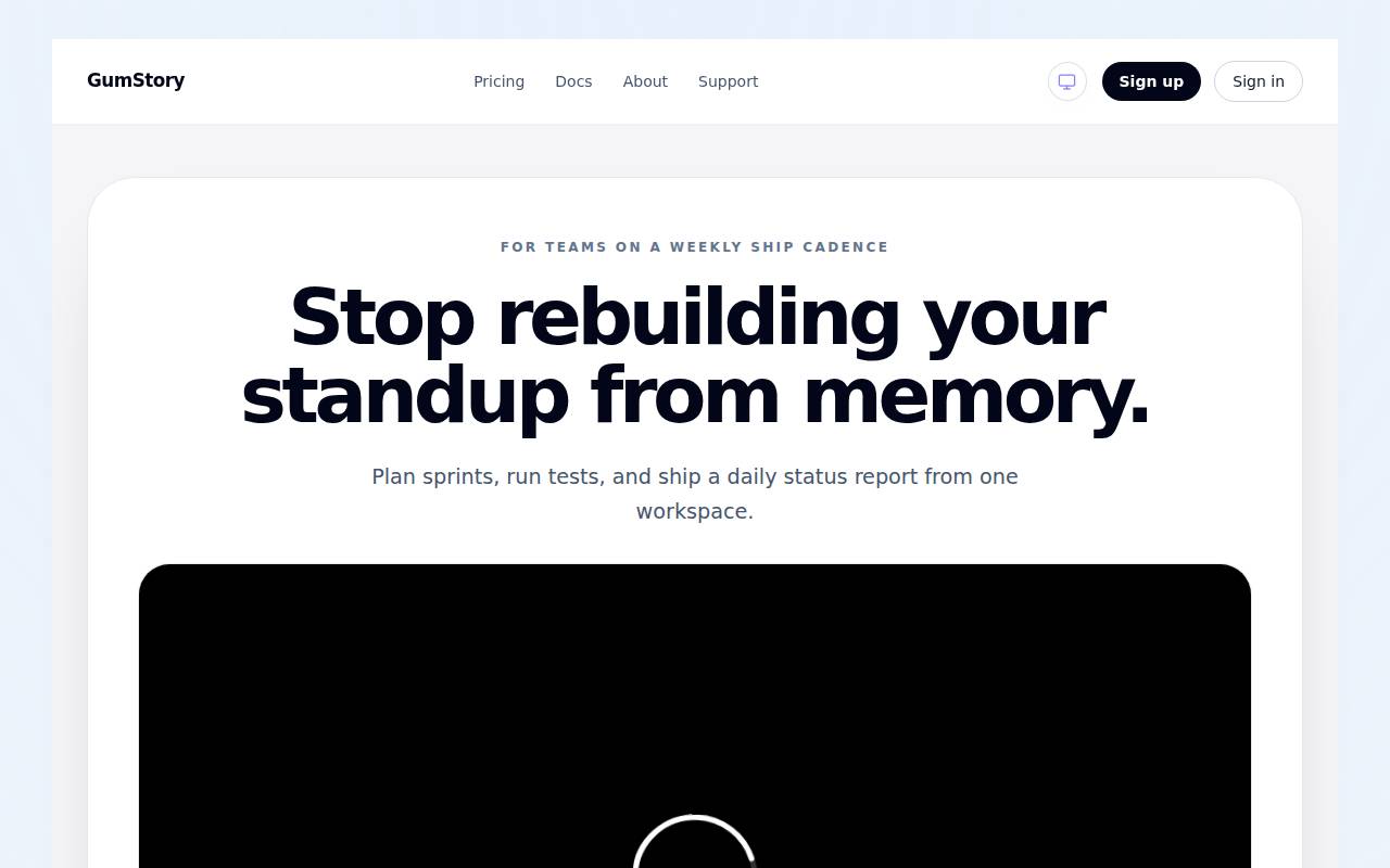 Screenshot of gumstory.com
