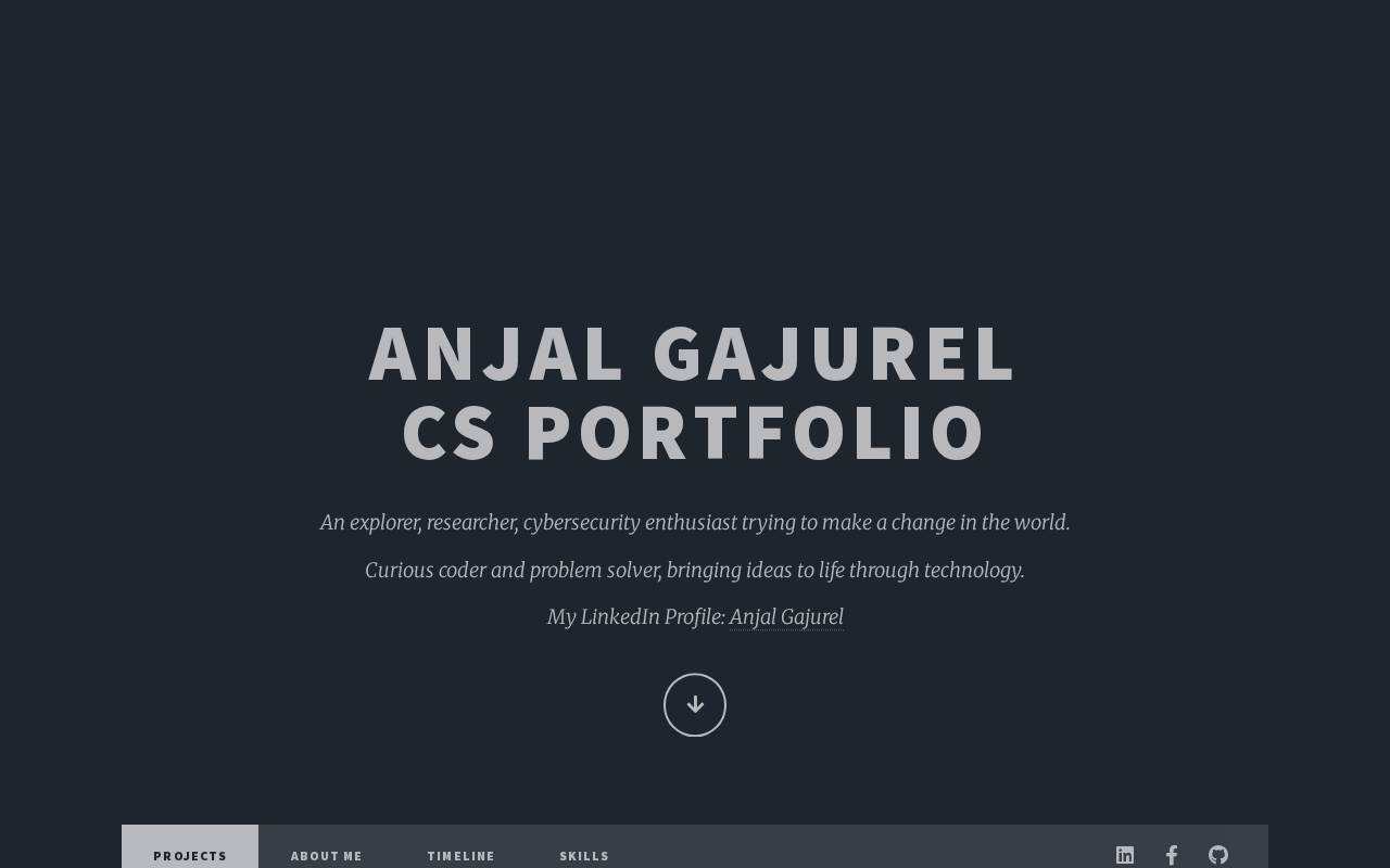 Screenshot of anjalgajurel.com