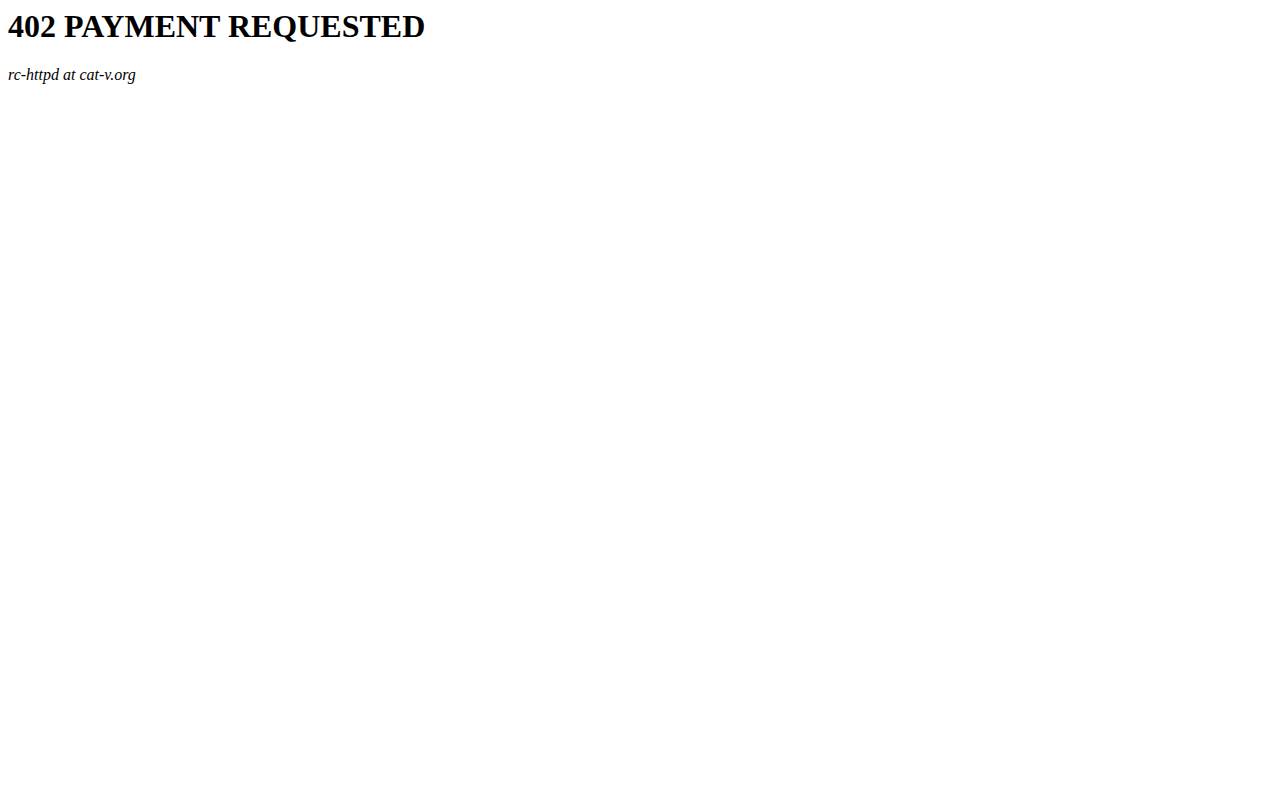 Screenshot of cat-v.org
