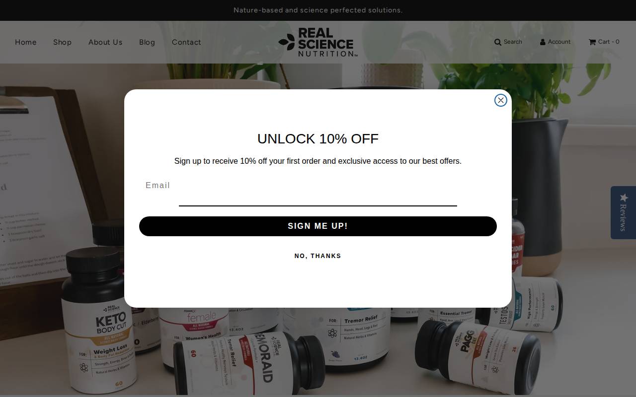 Screenshot of realscience.com