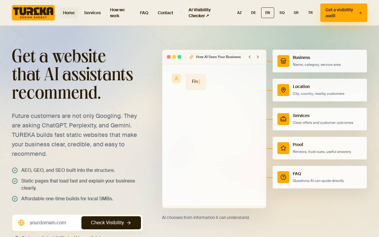 Screenshot of tureka.com