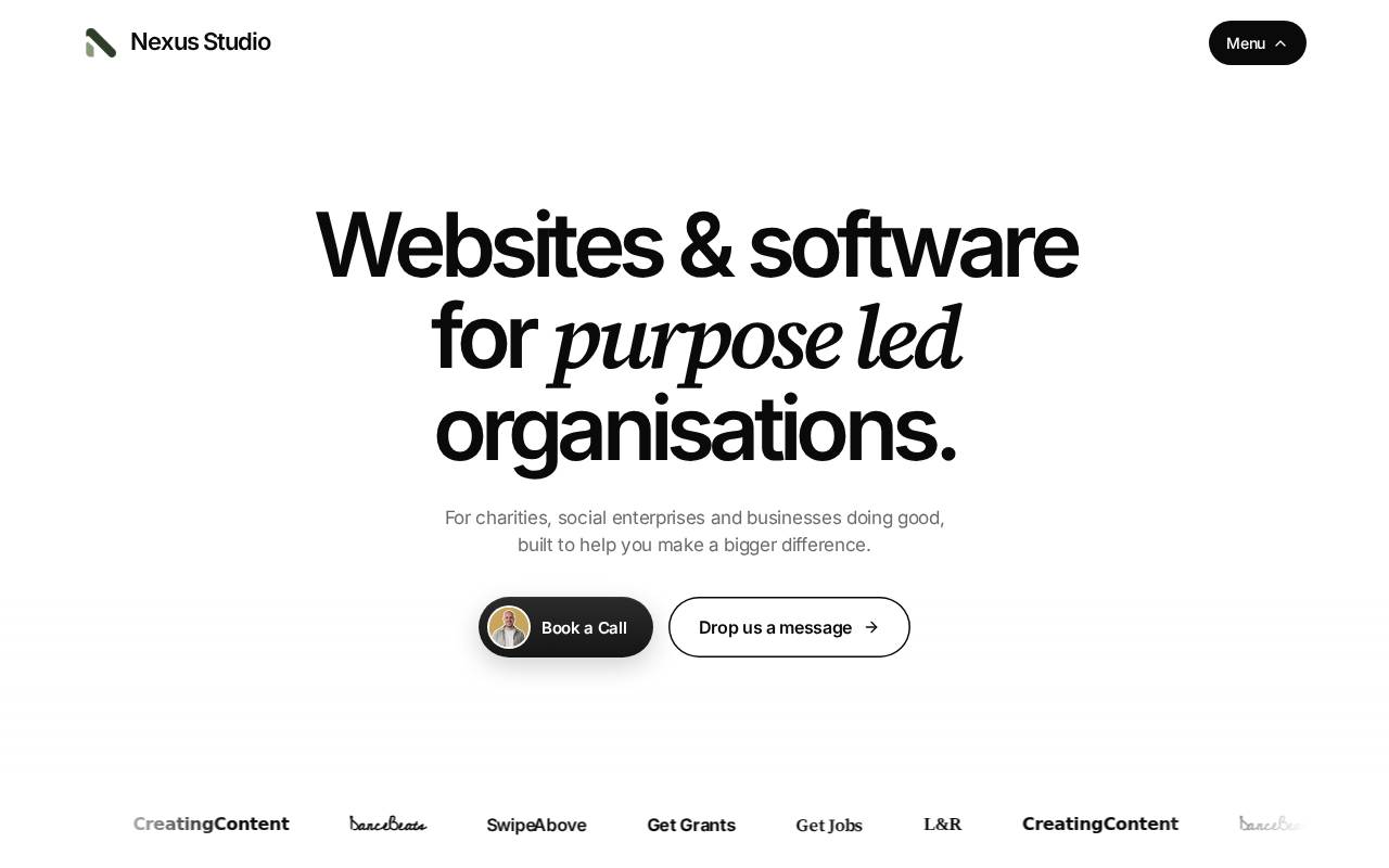Screenshot of nexusstudio.io