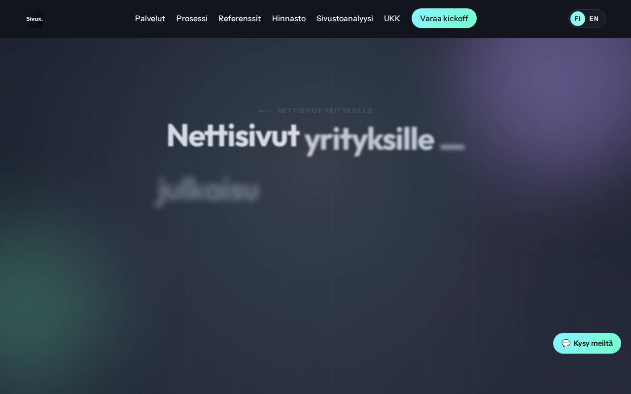 Screenshot of sivux.fi