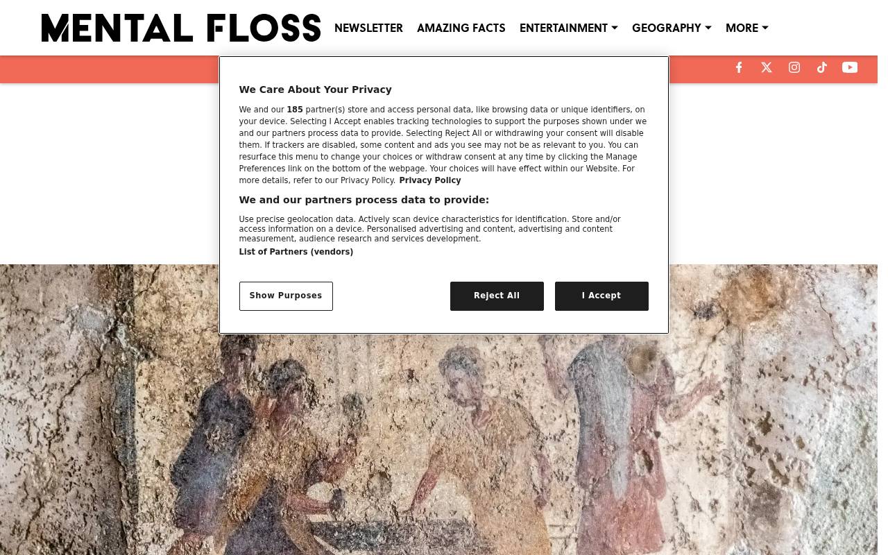 Screenshot of mentalfloss.com