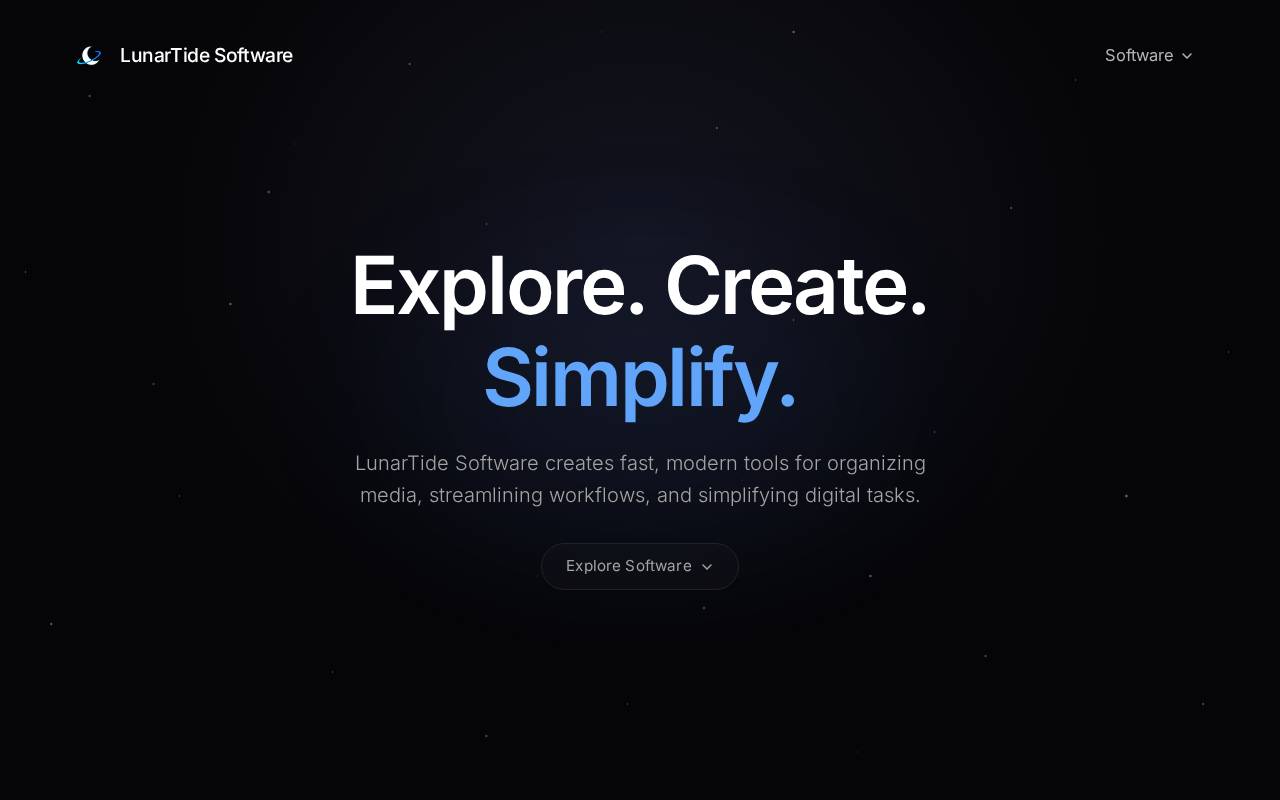 Screenshot of lunartidesoftware.com