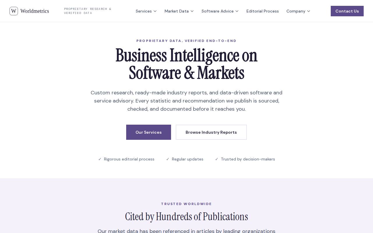 Screenshot of worldmetrics.org