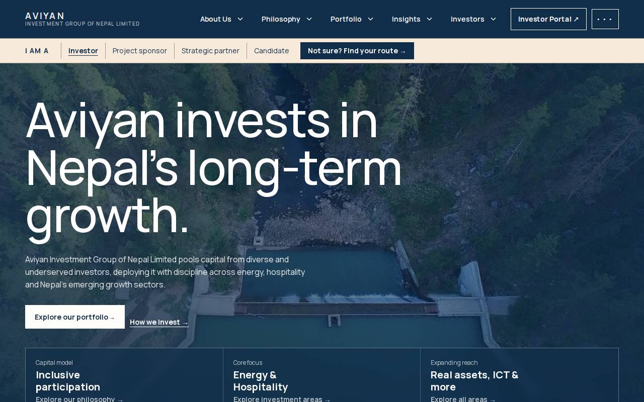 Screenshot of aviyaninvestment.com