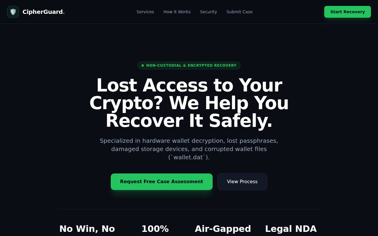 Screenshot of dankwallletrecovery.netlify.app