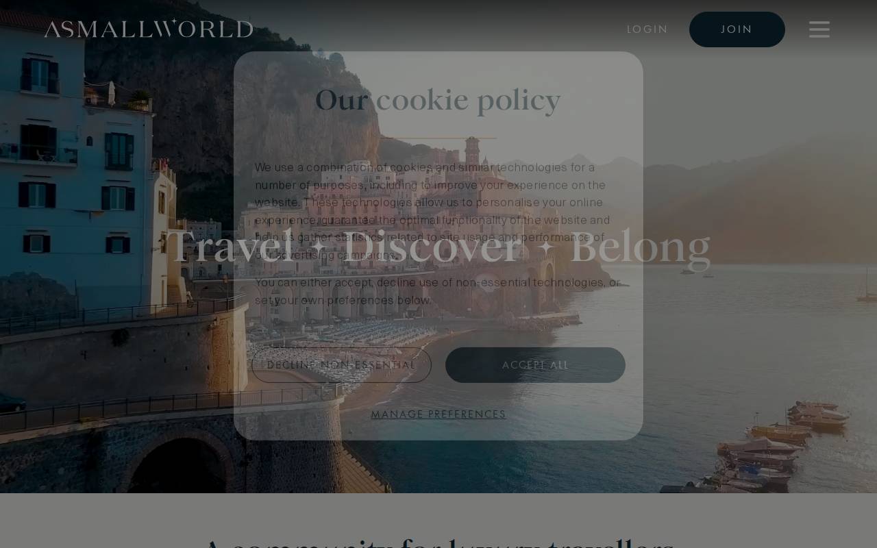 Screenshot of smallworld.com