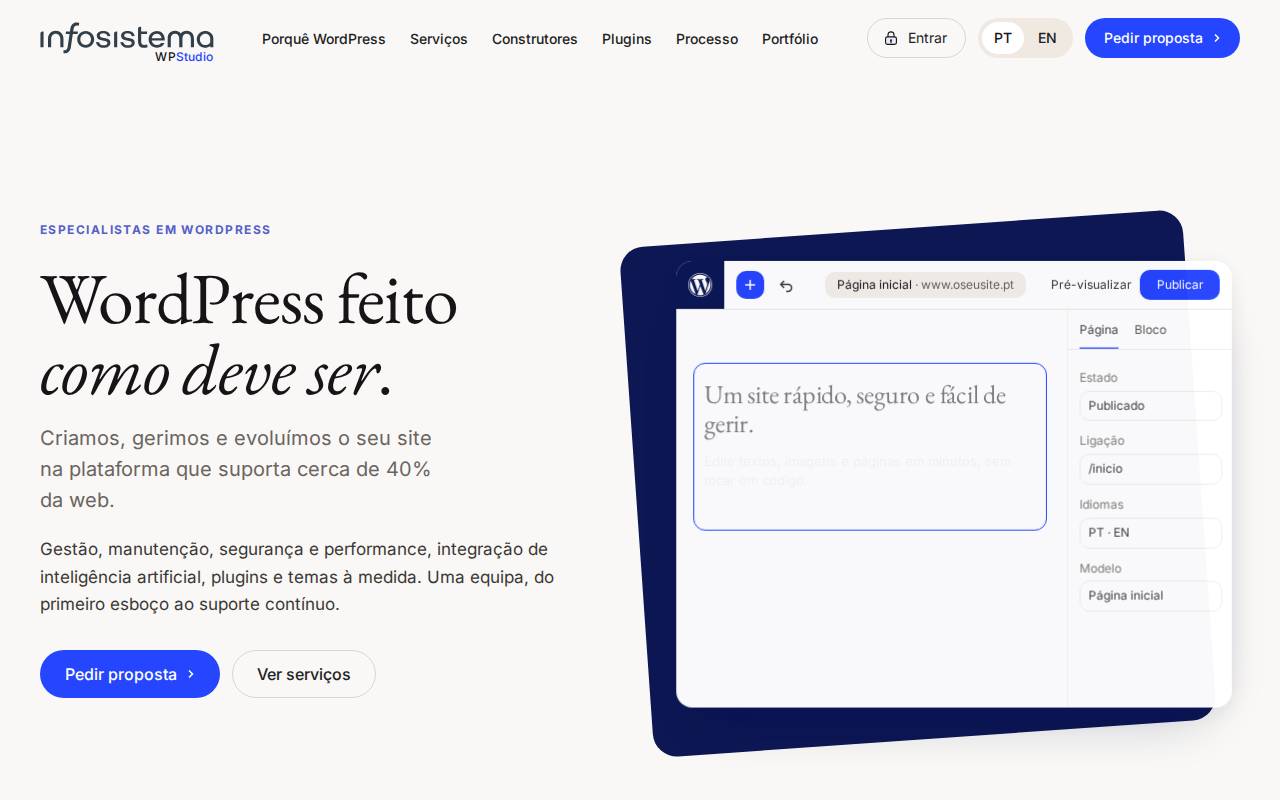Screenshot of infosistema-wpstudio-website.infosistema.workers.dev