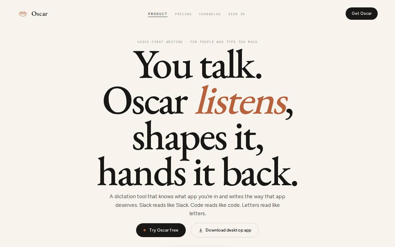 Screenshot of oscar.samyarth.org