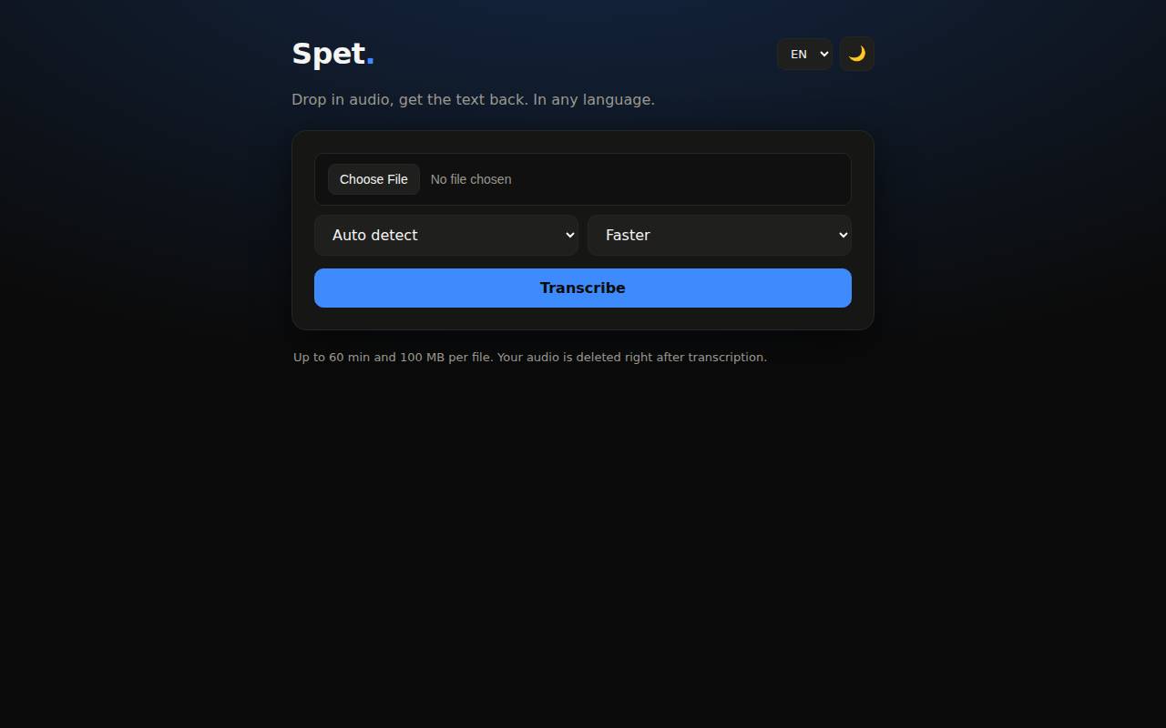 Screenshot of spet.app
