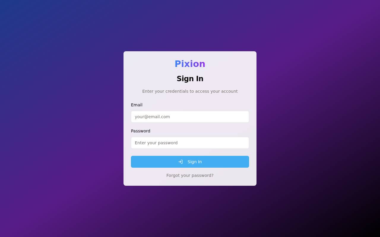 Screenshot of pixion.4wallcloud.com