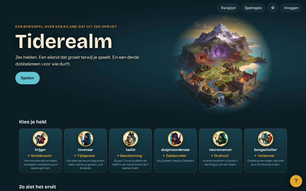 Screenshot of tiderealm.com