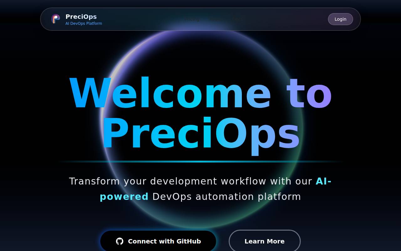 Screenshot of preciops.vercel.app