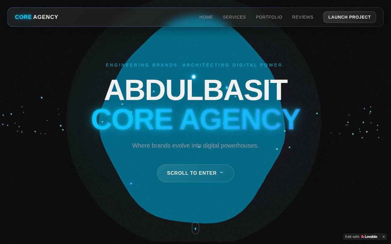 Screenshot of abdulbasitcore.lovable.app