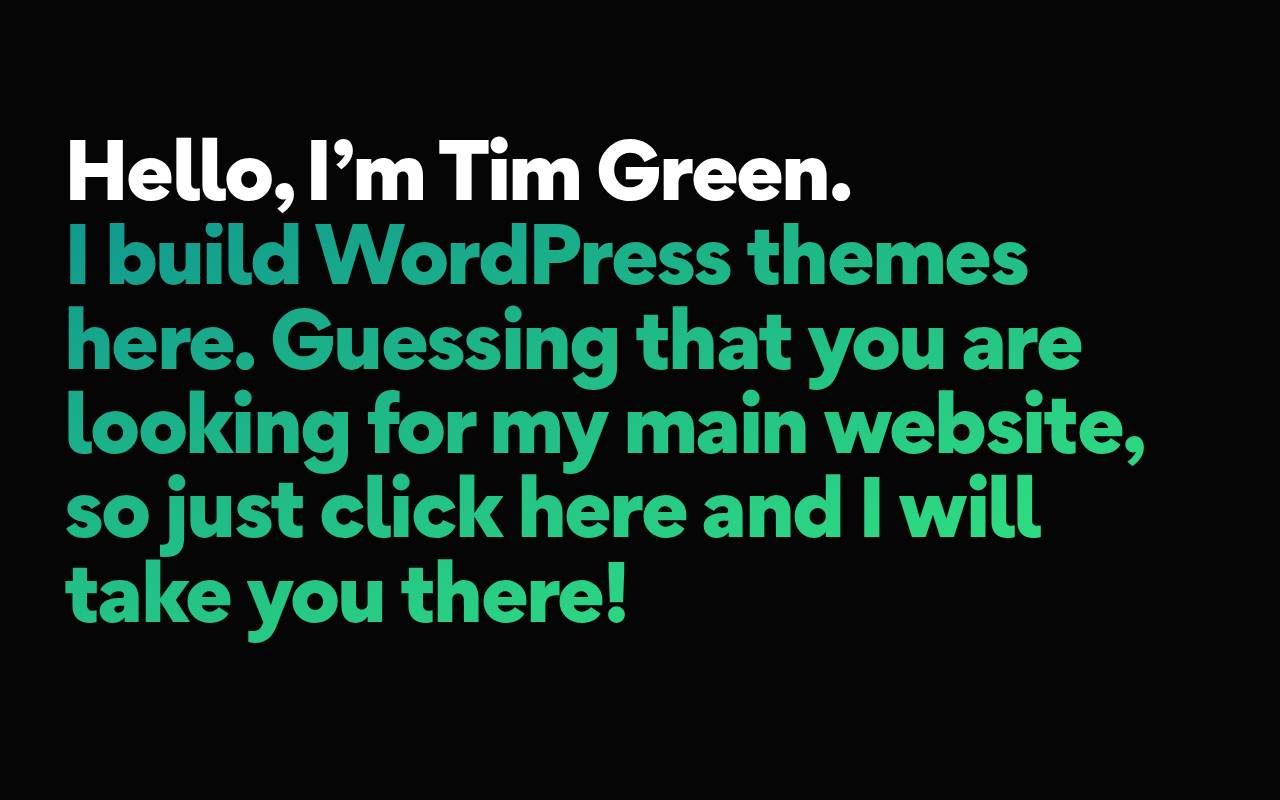 Screenshot of themes.timgreen.ws