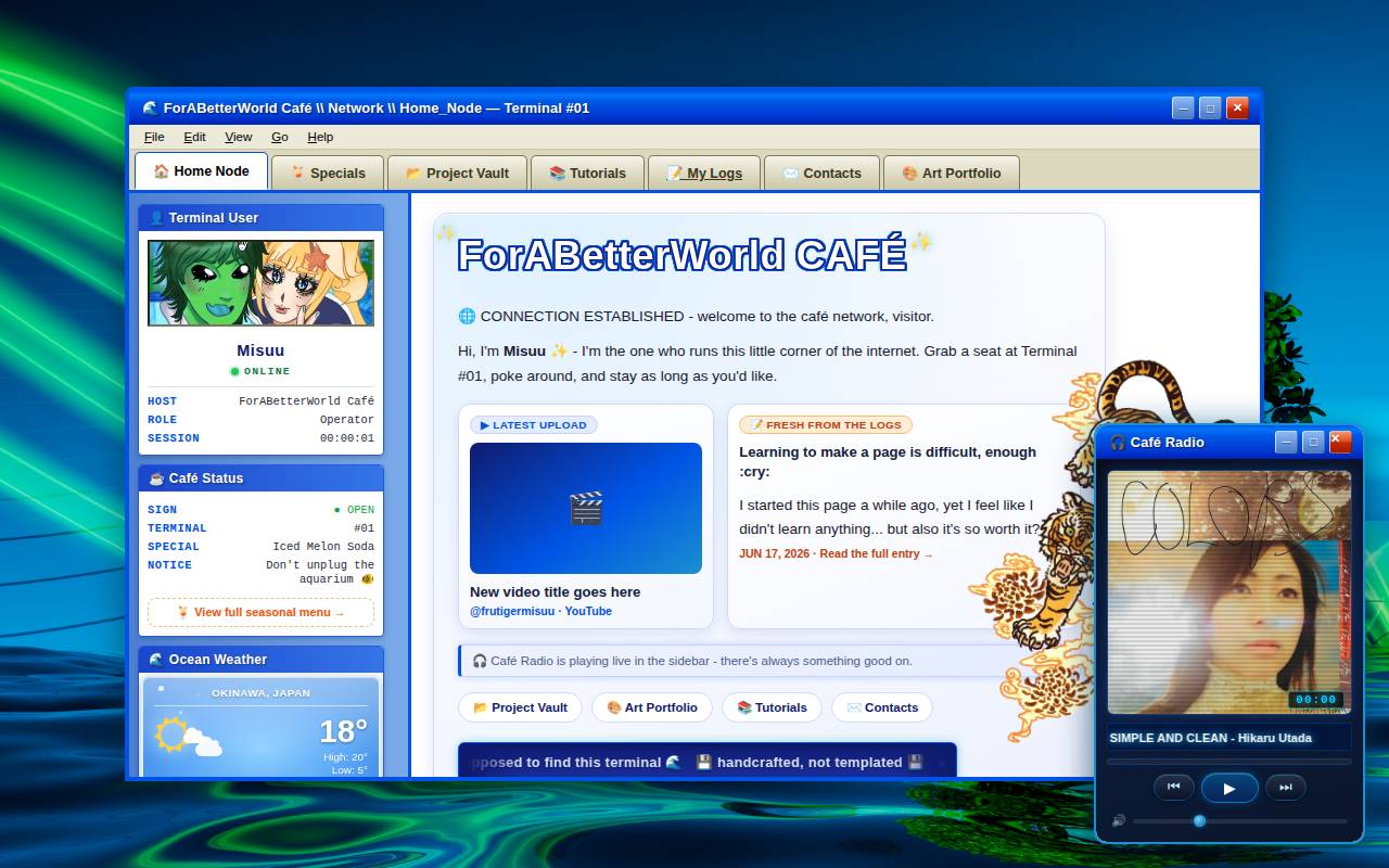 Screenshot of frutigermisuu.neocities.org
