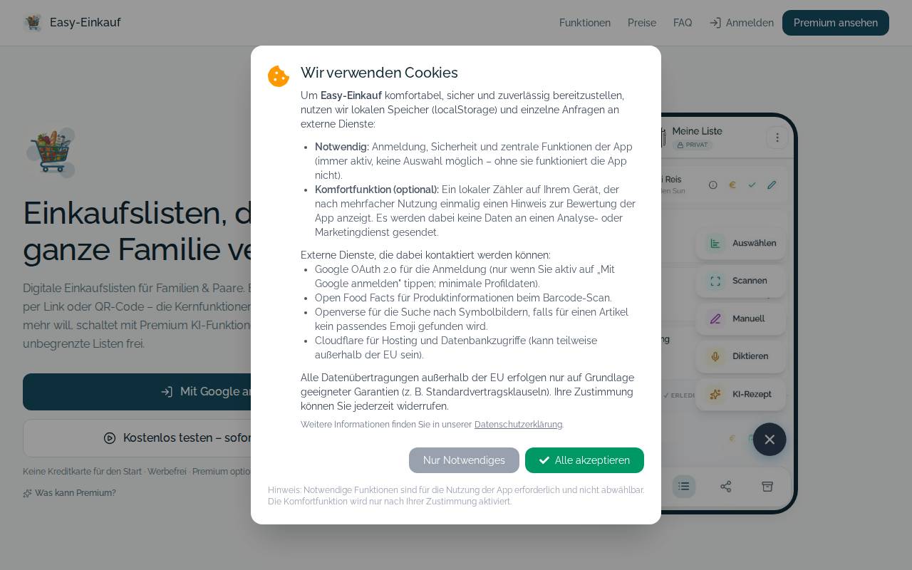 Screenshot of easy-einkauf.de
