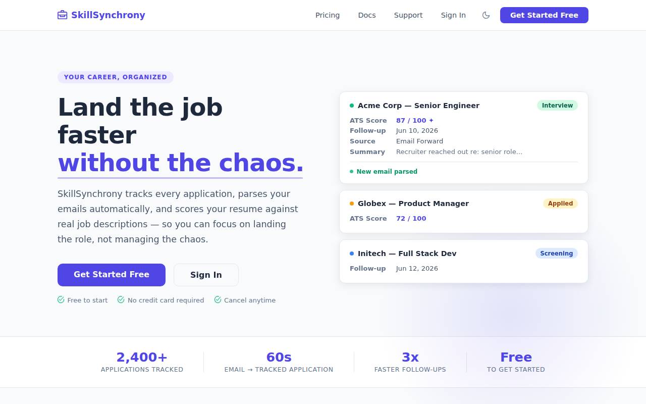 Screenshot of skillsynchrony.com