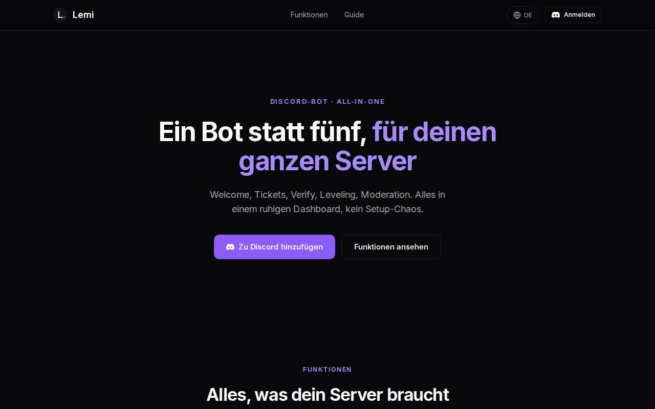 Screenshot of lemi-bot.xyz