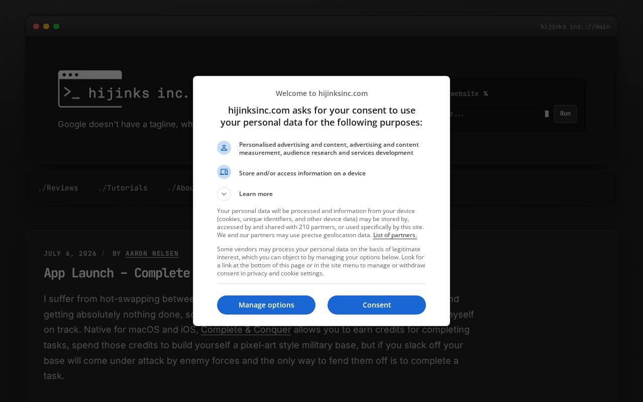 Screenshot of hijinksinc.com