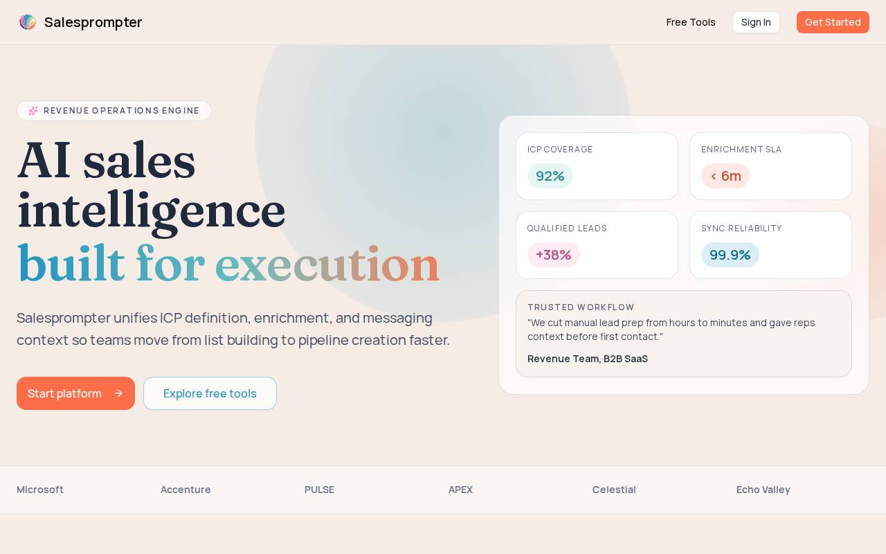 Screenshot of sales-mcp.com