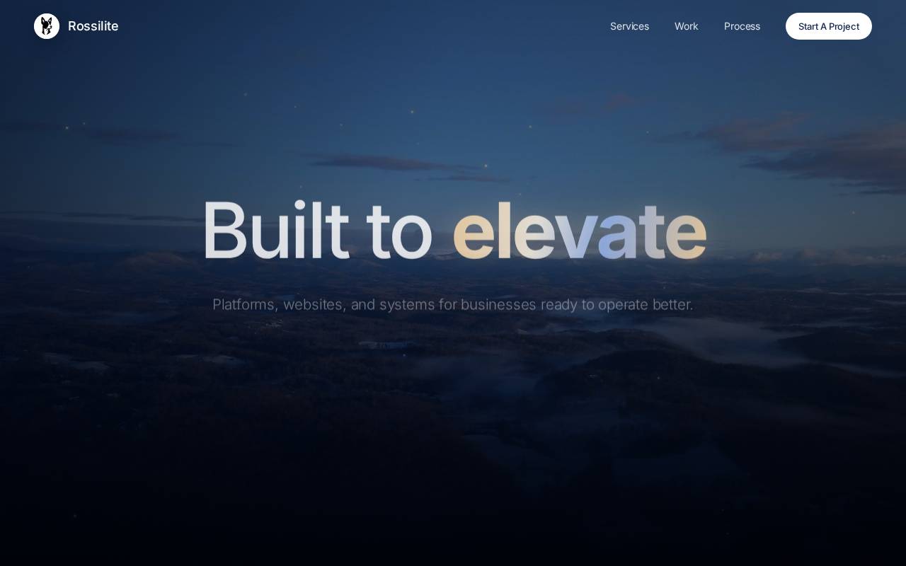 Screenshot of rossilite.com