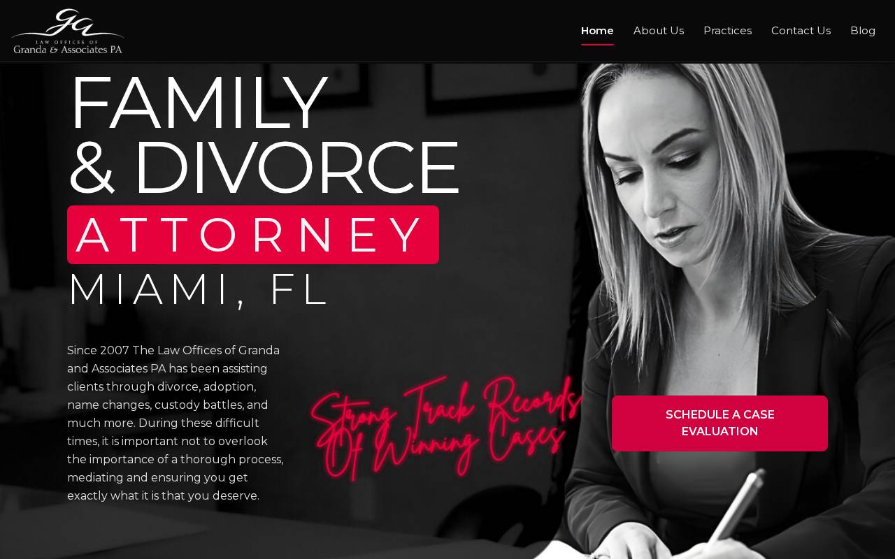 Screenshot of www.grandalaw.com