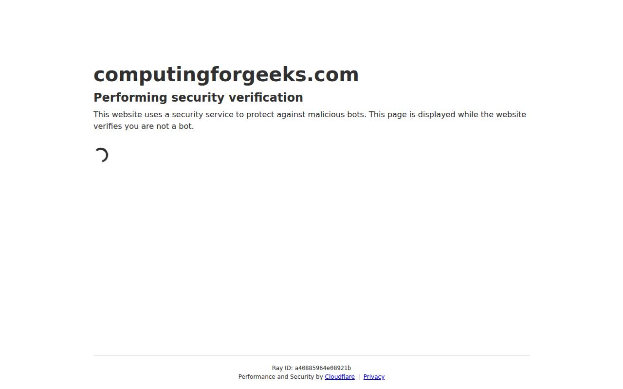 Screenshot of computingforgeeks.com