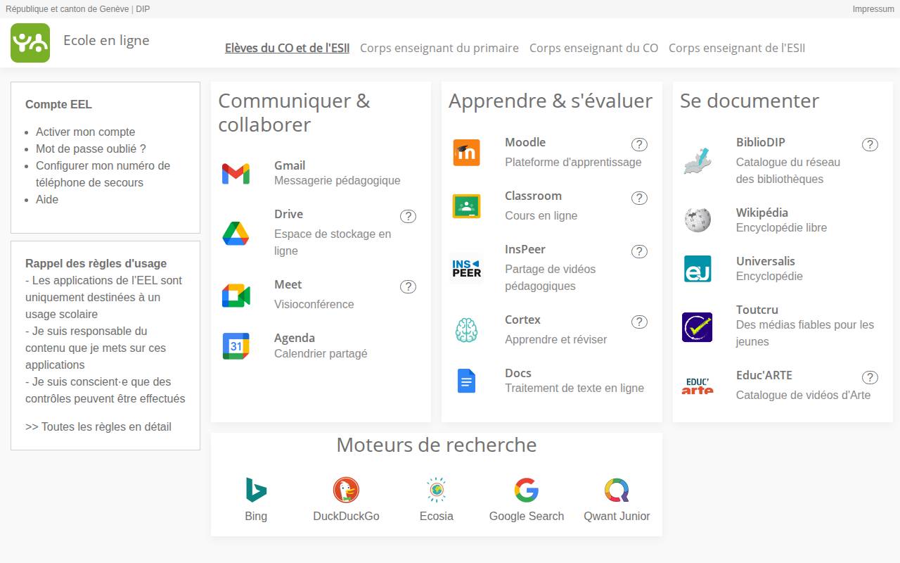 Screenshot of eduge.ch