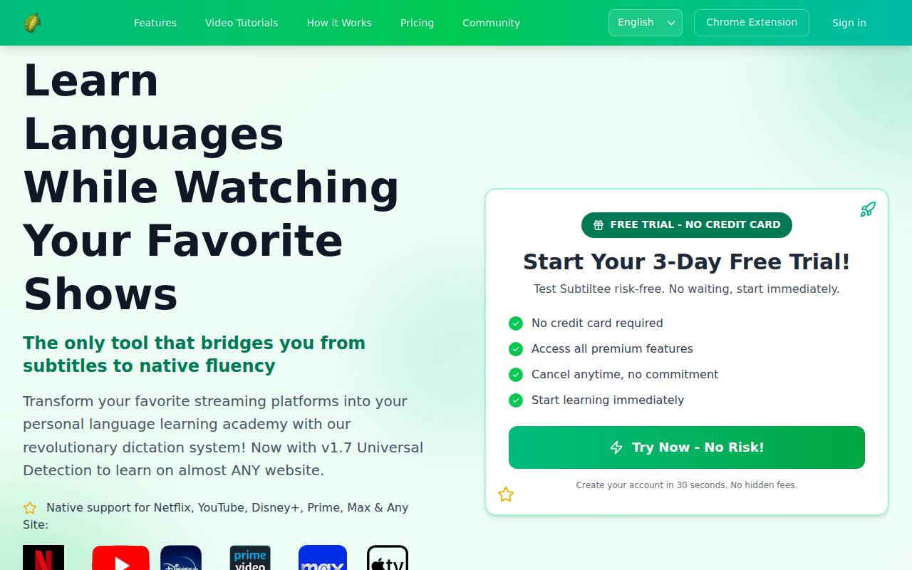 Screenshot of subtiltee.com