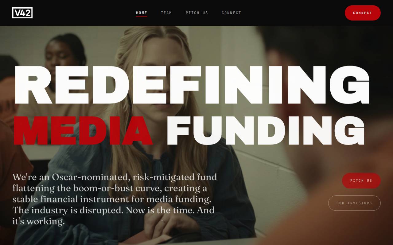 Screenshot of v42media.com