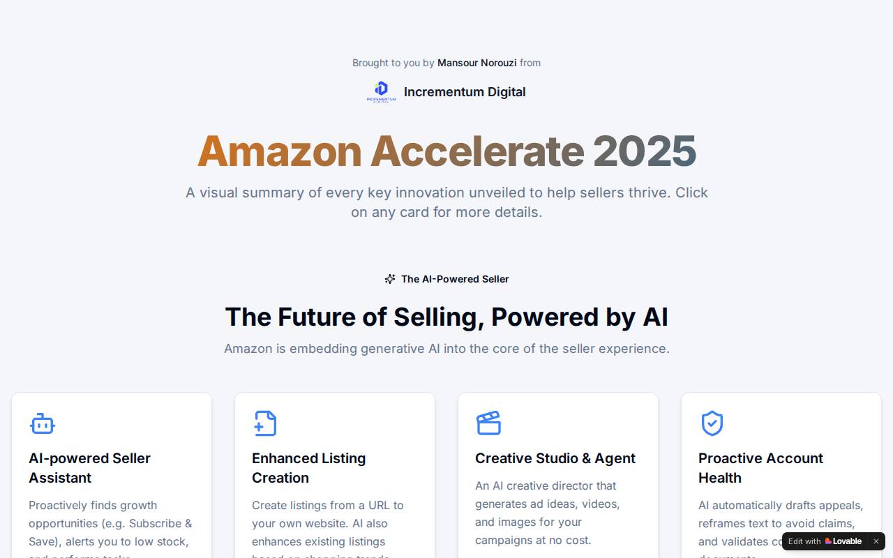 Screenshot of accelerate-insights.lovable.app