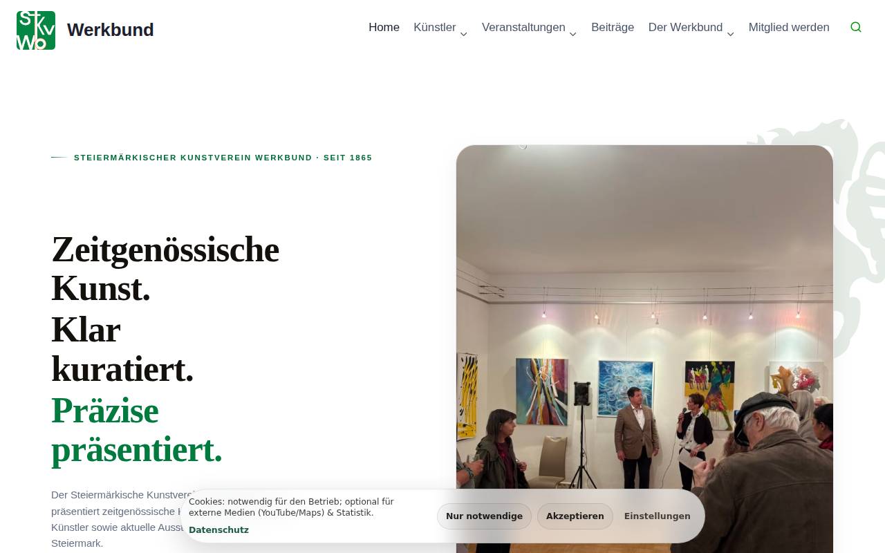 Screenshot of werkbund.at