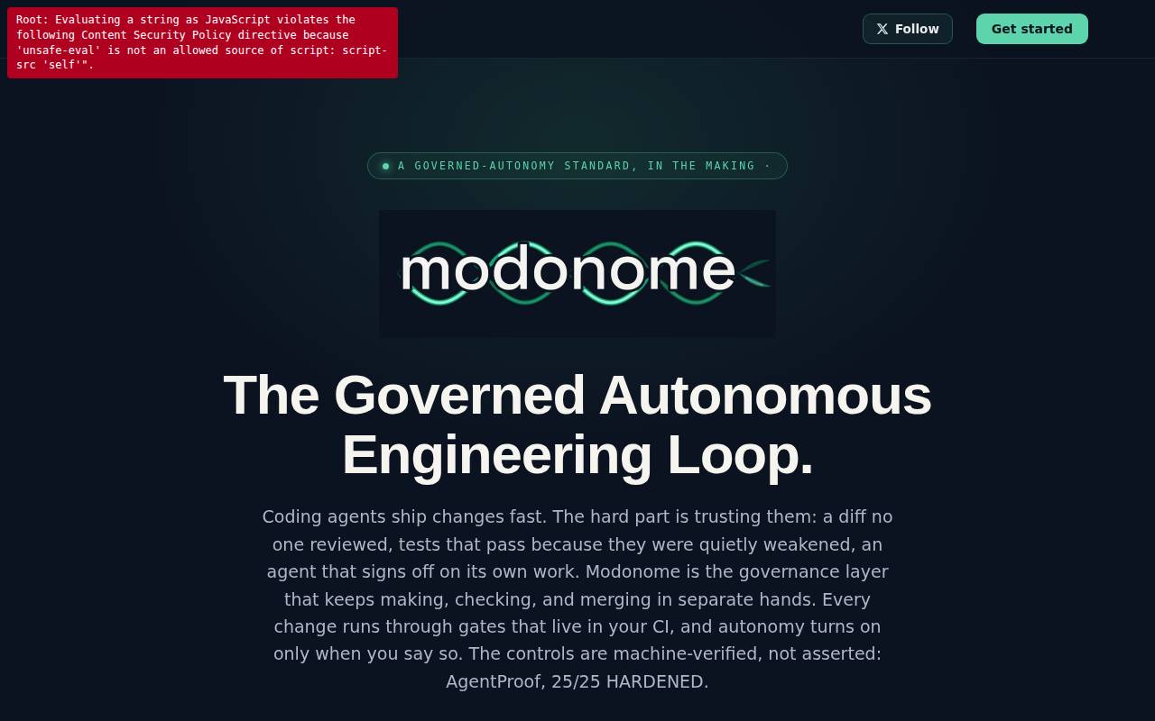 Screenshot of www.modonome.com