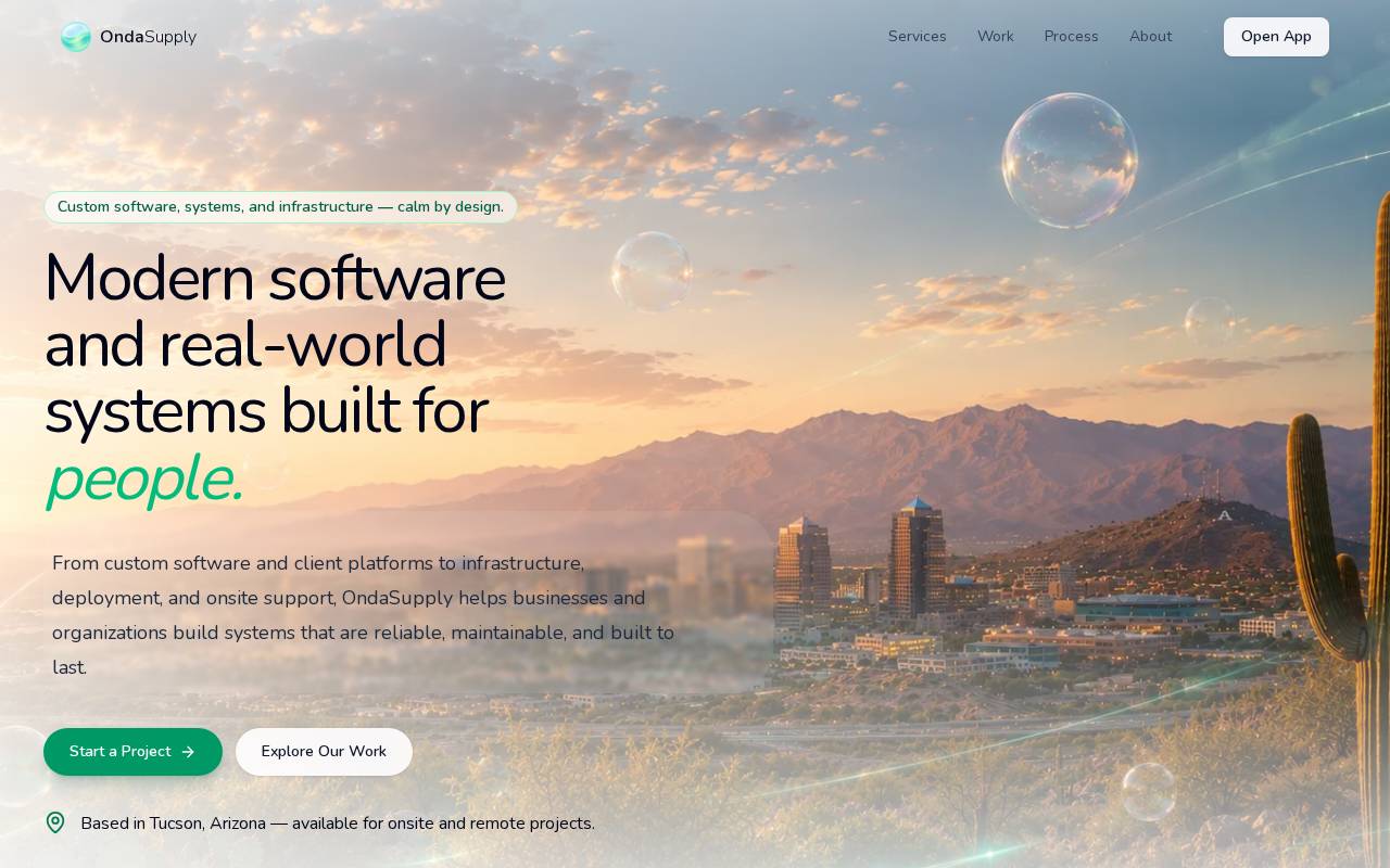 Screenshot of ondasupply.com