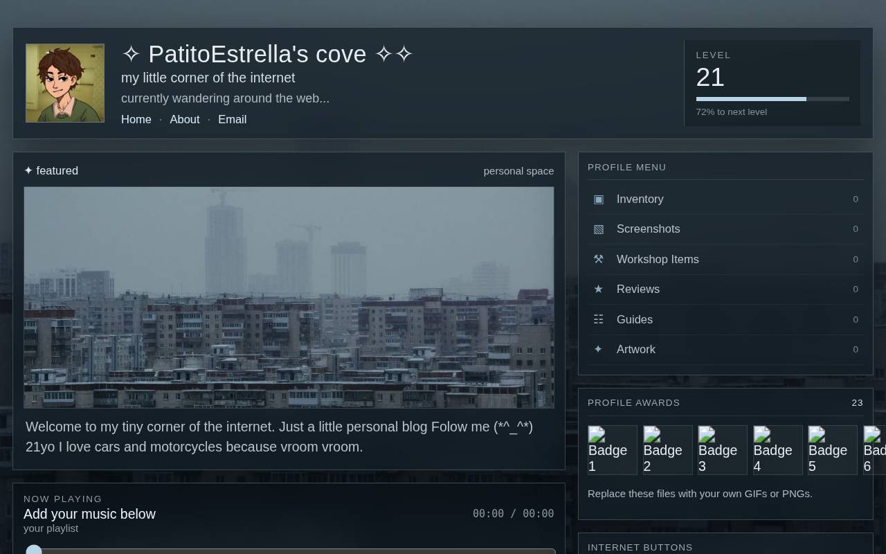 Screenshot of patitoestrella.neocities.org