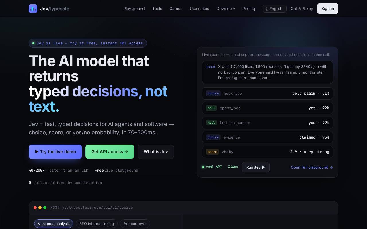Screenshot of jevtypesafeai.com