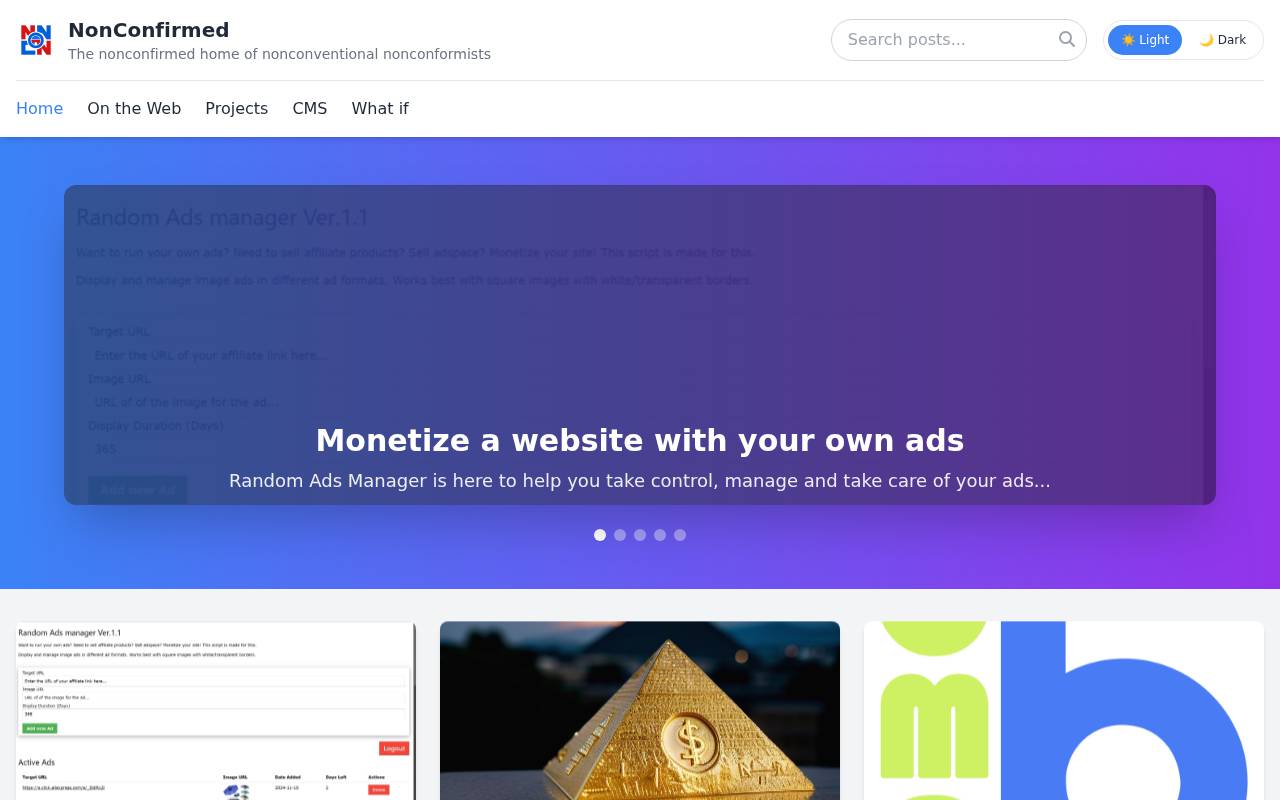 Screenshot of nonconfirmed.com